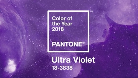 Ultra violet color of the year 2018